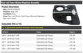 Rear Left Driver Side Power Window Regulator Assembly - with Panel - Compatible with 2011-2018 Ram 1500 Extended Cab Pickup