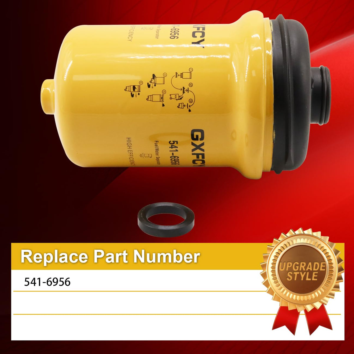 541-6956 Fuel Filter Compatible with Caterpillar Skid Steer Loader 232D3