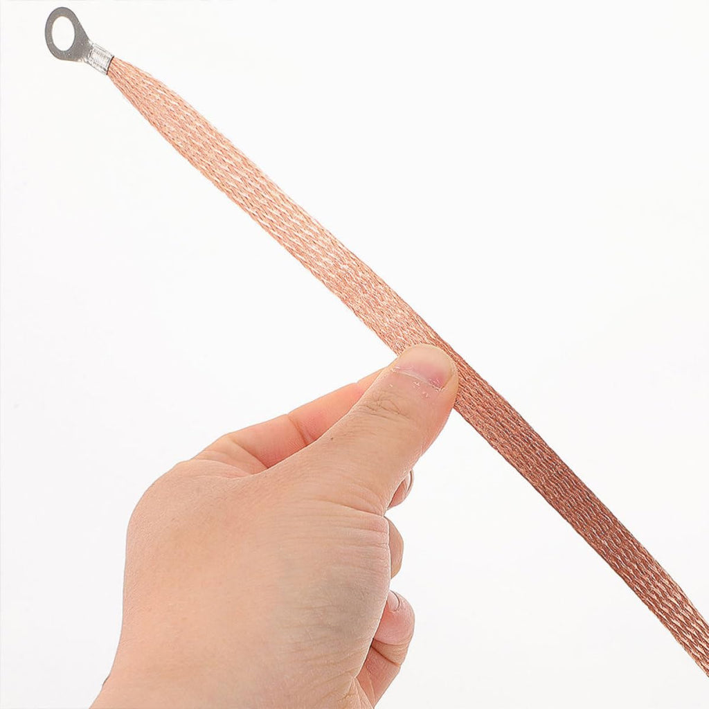 5pcs Ground Strap Copper Braided Battery Cable for Marine Bonding