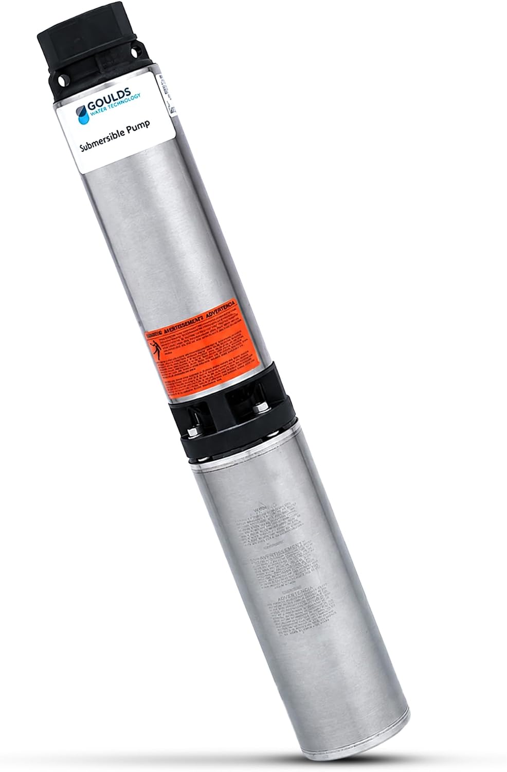 Goulds 25HS10422C, Mid-suction 4" Submersible Water Pump, 1 HP, 25 GPM, 230V, 1 PH, 2 Wire, 7 Stages, 5 Year Warranty