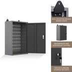 Steel Wall Mounted Storage Cabinet, Metal Hanging Tool Cabinets