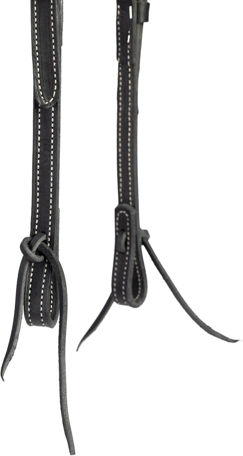 Weaver Leather Black Latigo Leather Headstall