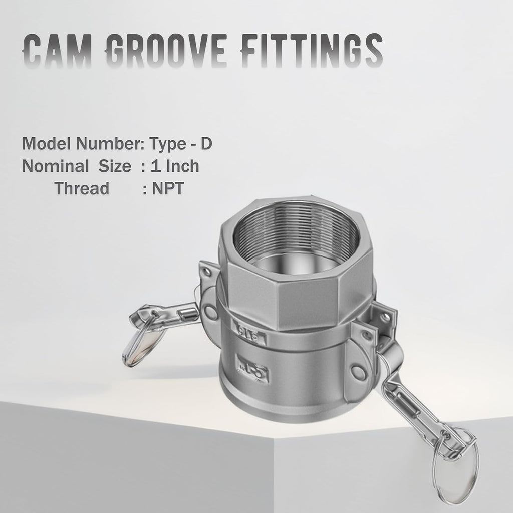 316 Stainless Steel 1" Camlock Fitting - External thread pipe fitting