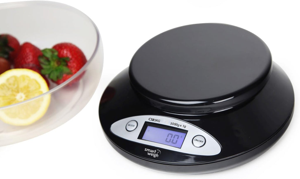 Kitchen Scale with Removable Bowl, 11 lb x 0.1 oz, Meal Prep