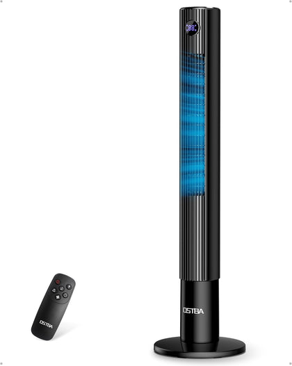 43'' Tower Fan for Bedroom, 85° Oscillating, 12H Timer, with Remote | 28dB Cooling with LED Display,3 Speeds, 2