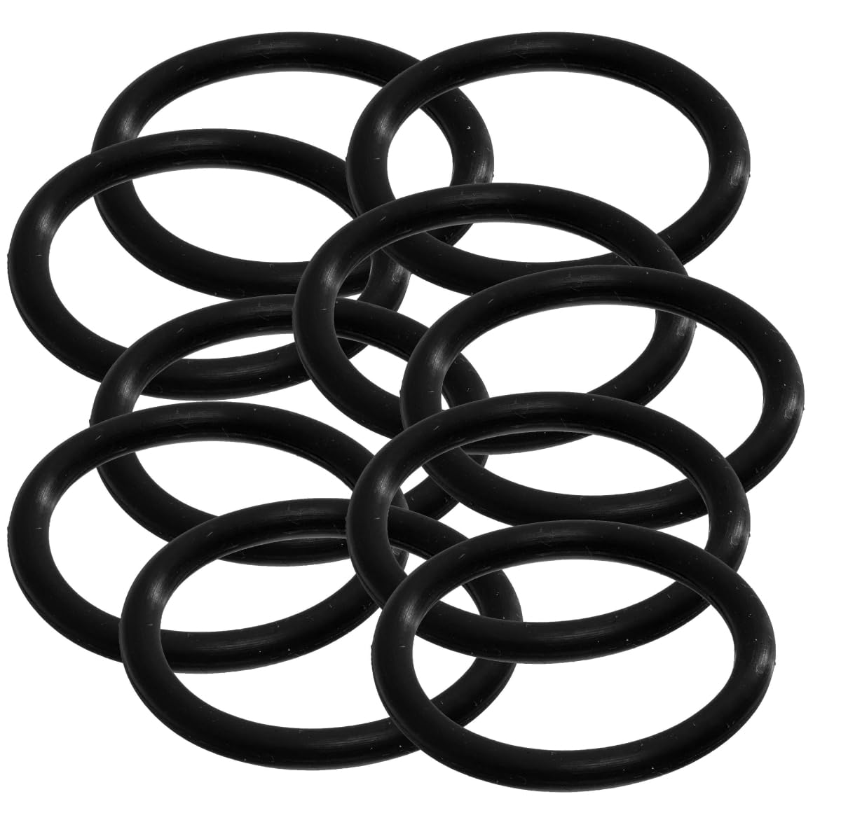 Sterling Seal & Supply 003 Buna/Nitrile O-Ring, 90A Durometer, Black, 1/16" ID, 3/16" OD, 1/16" Width (Pack of 10)