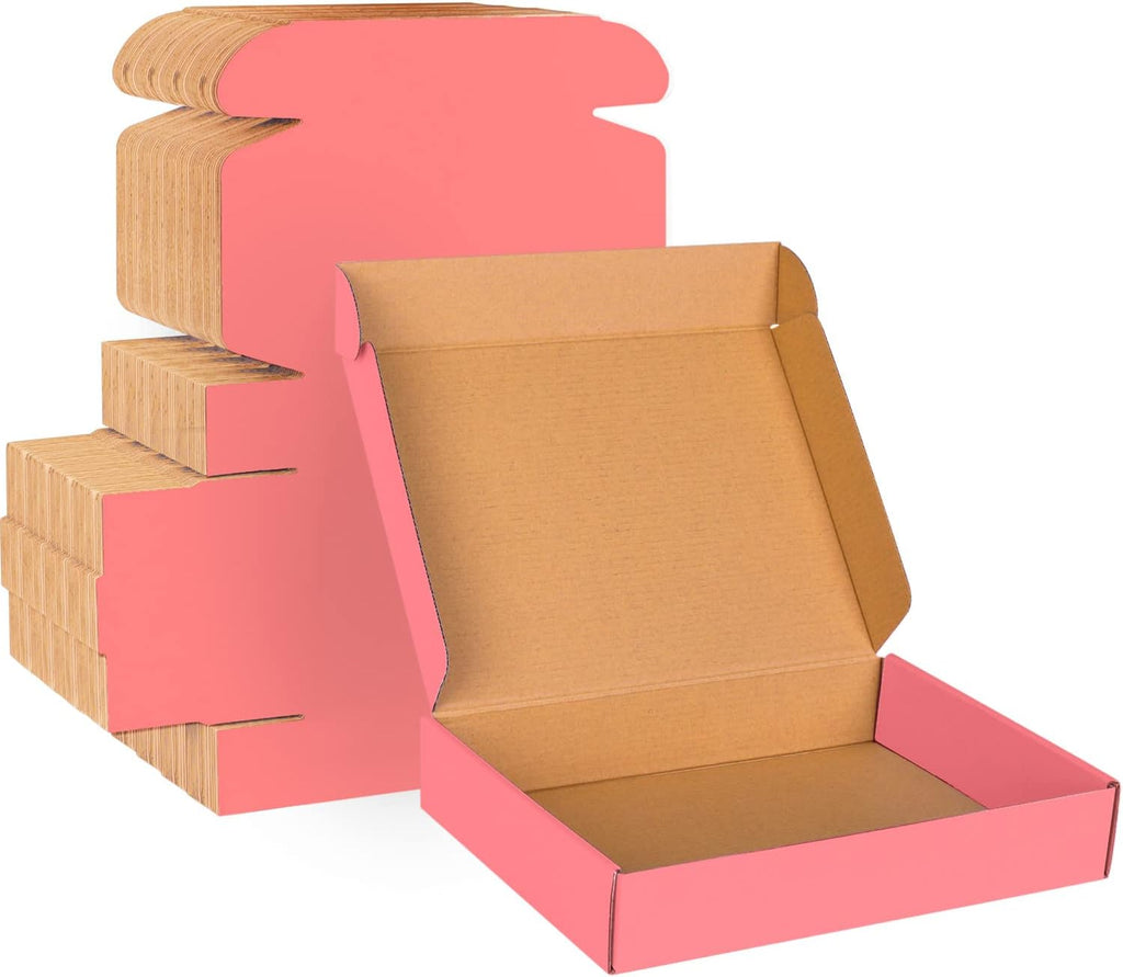 11x8x2 Pink Cardboard Corrugated Boxes 30 Pack, Shipping Boxes for Small Business Mailing Boxes, Mailer Packaging Boxes