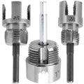 3Pcs PVC Pipe Threader Tool - 1/2" & 3/4" & 1" Dual-Function Internal External Pipe Threading Tool for Water Pipe (1/2" & 3/4" & 1")