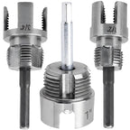 3Pcs PVC Pipe Threader Tool - 1/2" & 3/4" & 1" Dual-Function Internal External Pipe Threading Tool for Water Pipe (1/2" & 3/4" & 1")