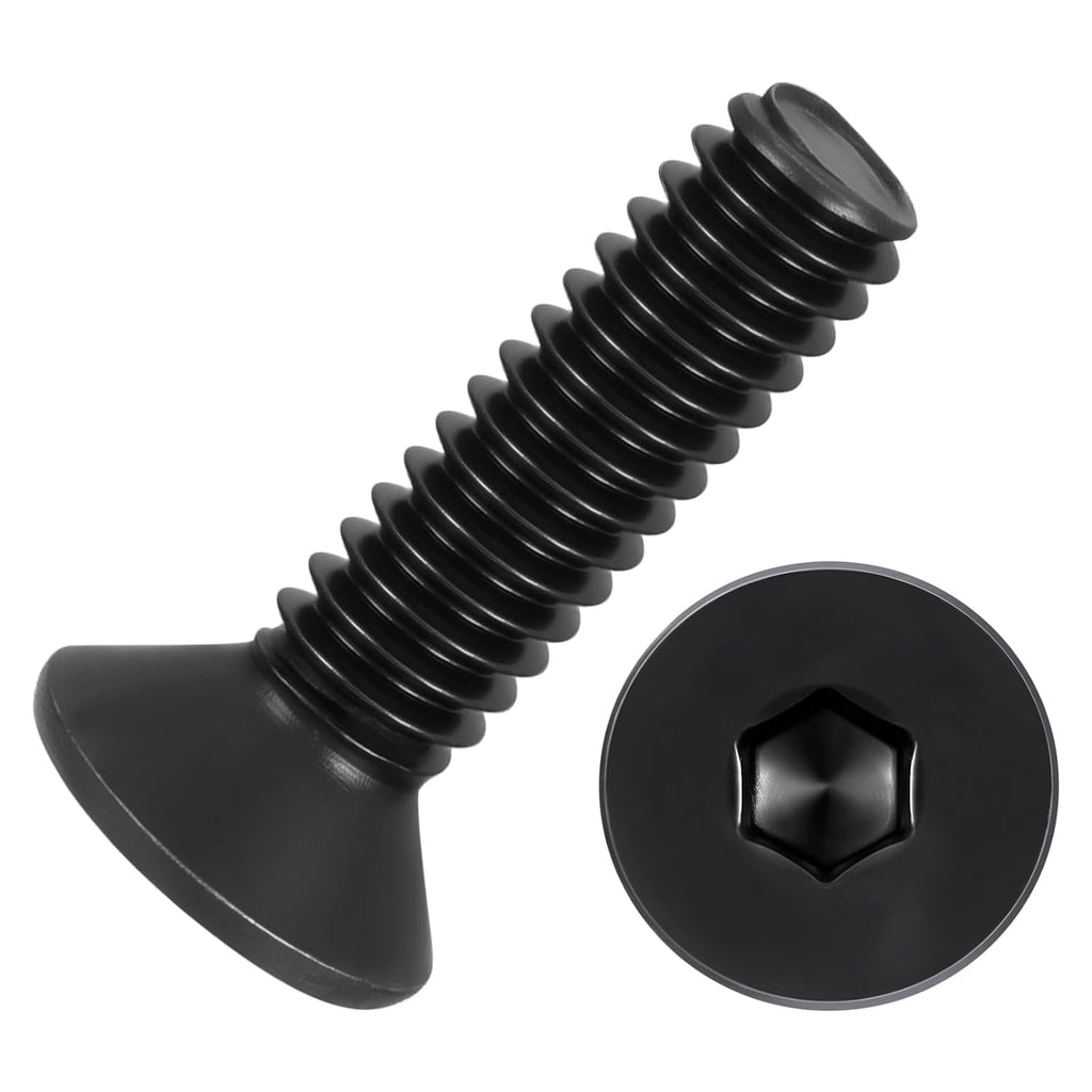 20Pcs #8-32x5/8 Flat Head Socket Cap Screw Countersunk Bolt