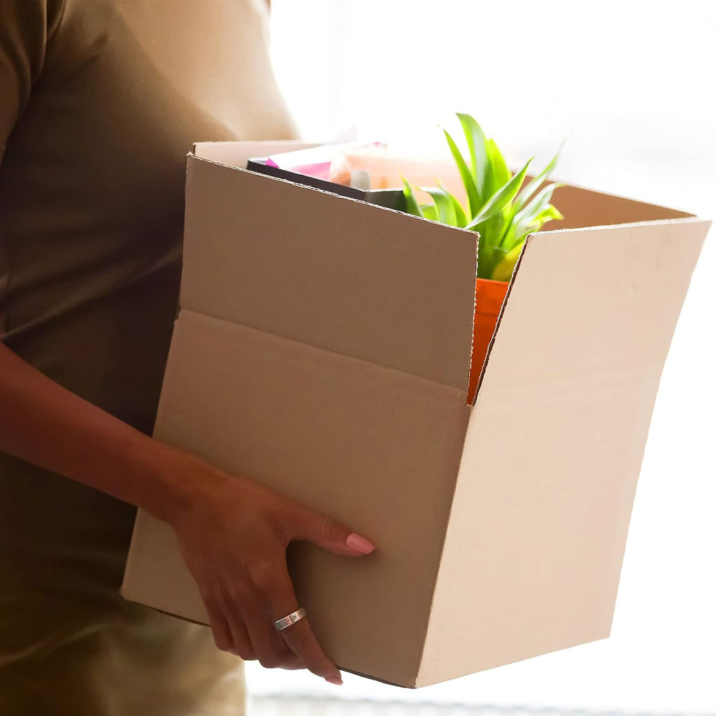 32 Pack Shipping Boxes Assorted Size Corrugated Cardboard Moving Box