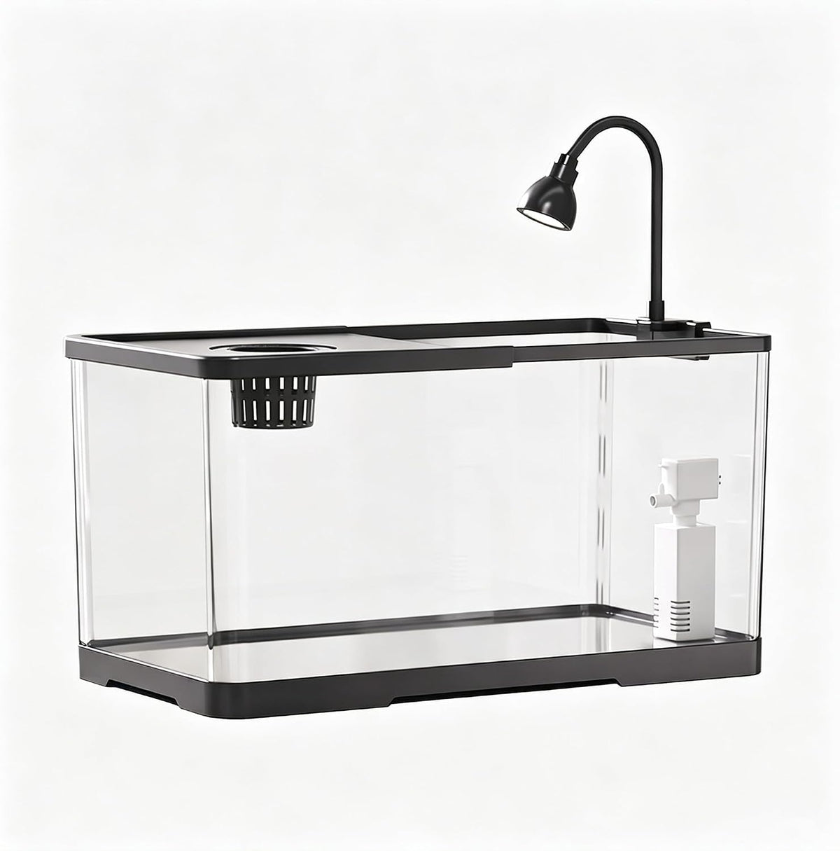 6 Gallon Hydroponic Fish Tank,Small Desktop Aquarium Kit