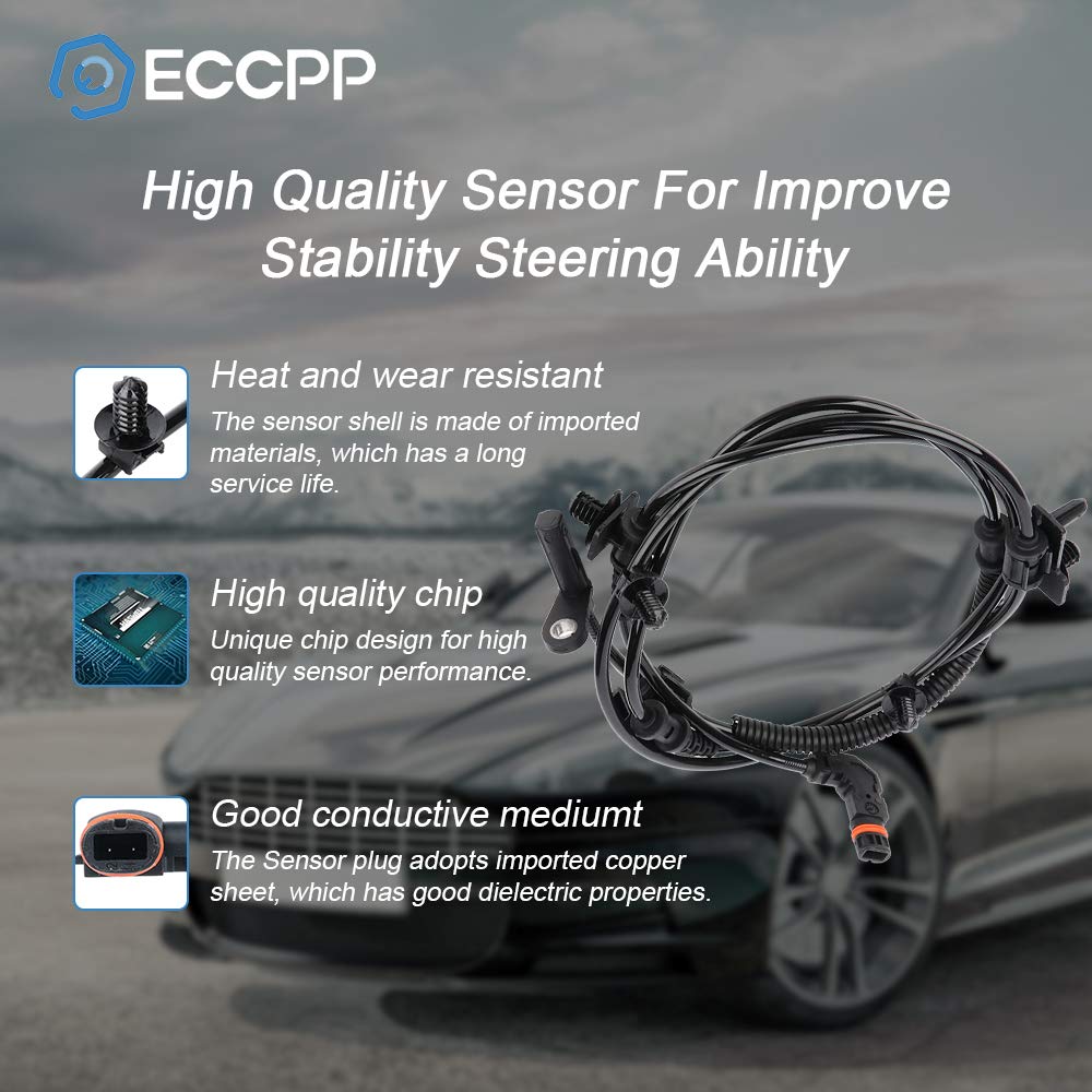 ECCPP ABS Wheel Speed Sensor fit 2005 06 07 08 09 10 for Chrysler 300