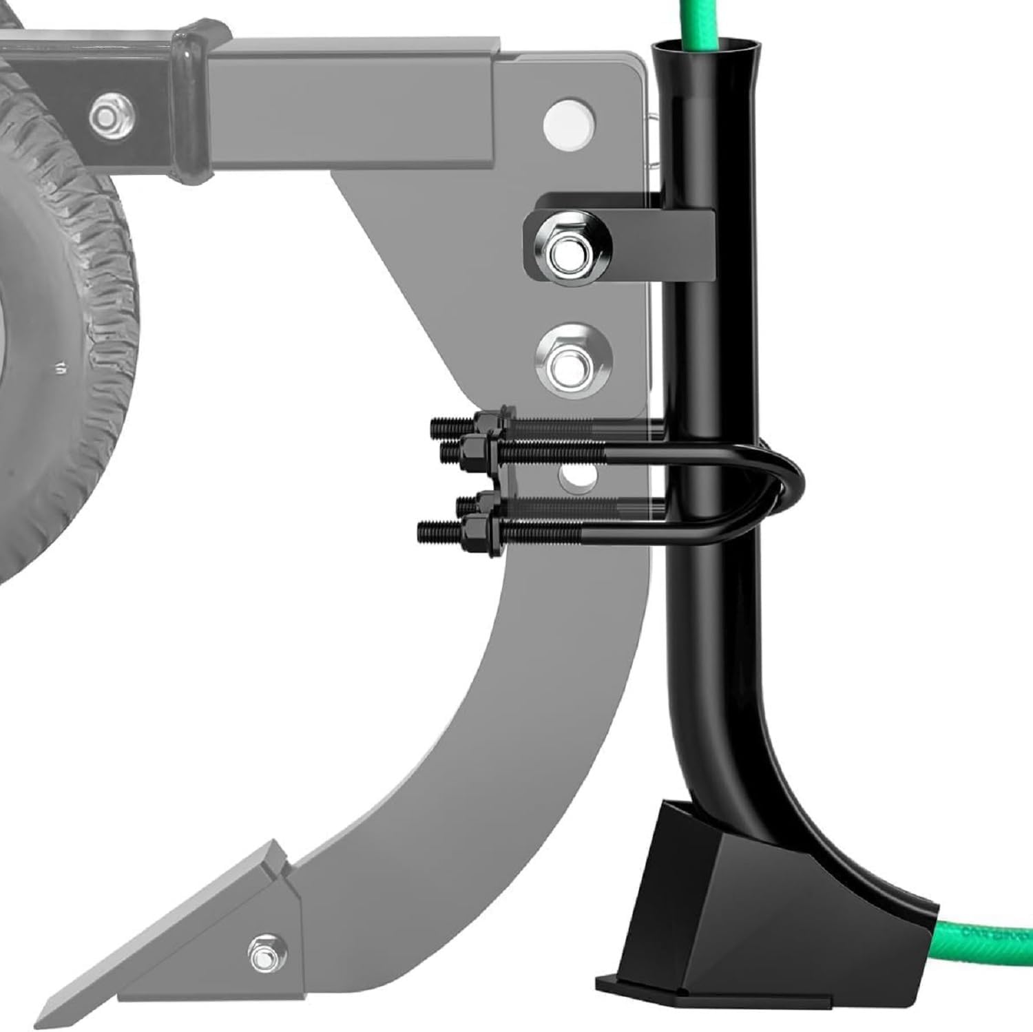 Pipe Layer Attachment for 3 Point Subsoiler Ripper, Wire Cable & 1" Pipe | Complete Kit with U-Bolts Included, Fits