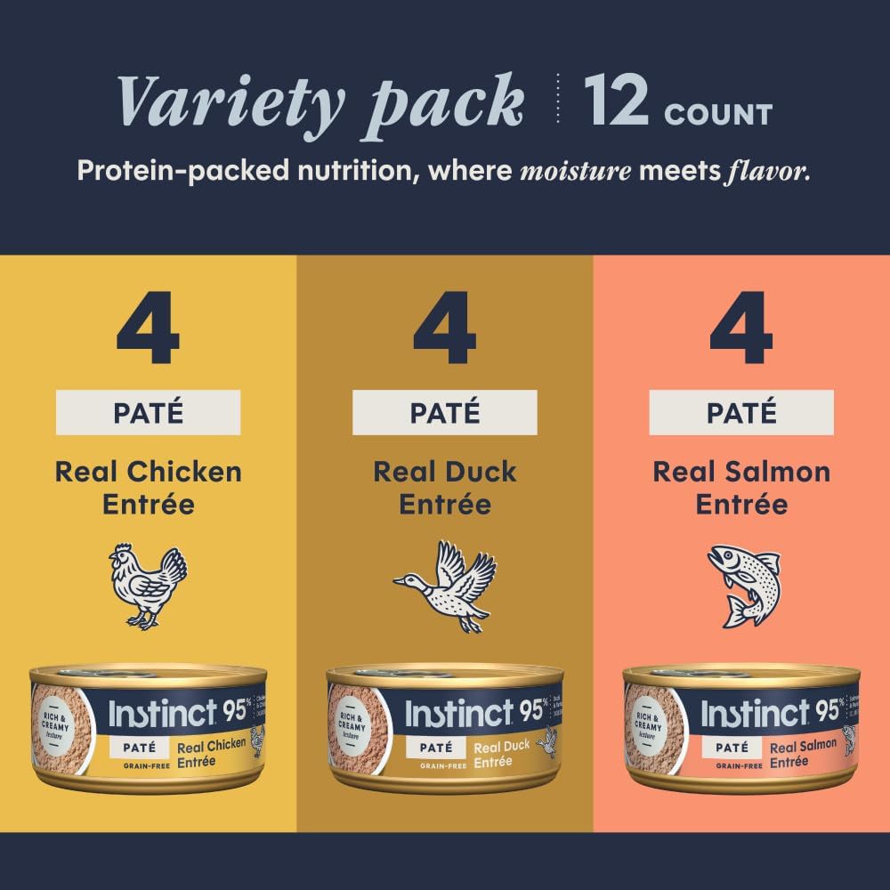 Pate Entrees, Wet Cat Food, Variety Pack, 5.5 oz. (12 Count)