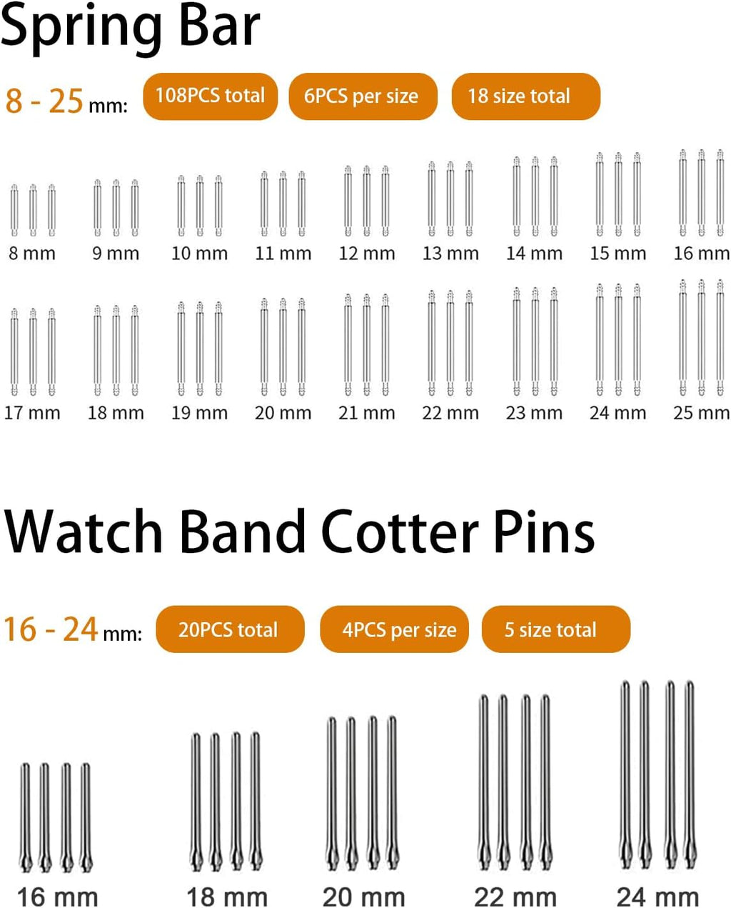 Watch Link Removal Kit: Professional Watch Strap Adjustment Tool Band Replacement Bracelet Resize Kit for All Size