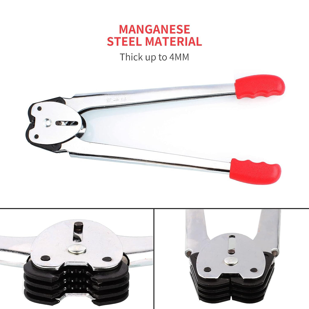 Pallet Strapping Kit for Packing,Poly Strapping Kit, Manual Tensioning Tool | and Sealer for Polyester and