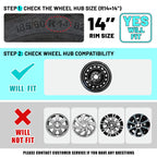 14 Inch Hubcaps Wheel Covers for 2014-2025 Mitsubishi Mirage