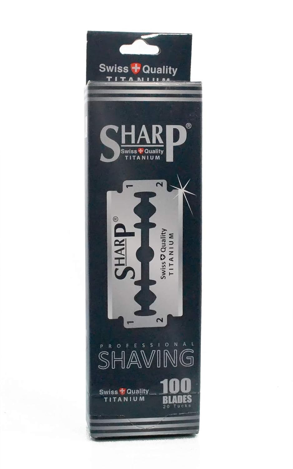 100 Sharp Titanium Double Edge Razor Blades For Safety Razor - Men's Safety Razor Blades For Shaving For Men For A