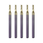 NZ 3 Flute 3/64" Solid Carbide Square End Mill ZrN Coated, 5Pcs