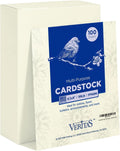 Cream Cardstock Paper, 110lb/199gsm Heavy Cardstock, Colored Multi-Purpose paper, 8.5" x 11" 100 Sheets (1 Reams)