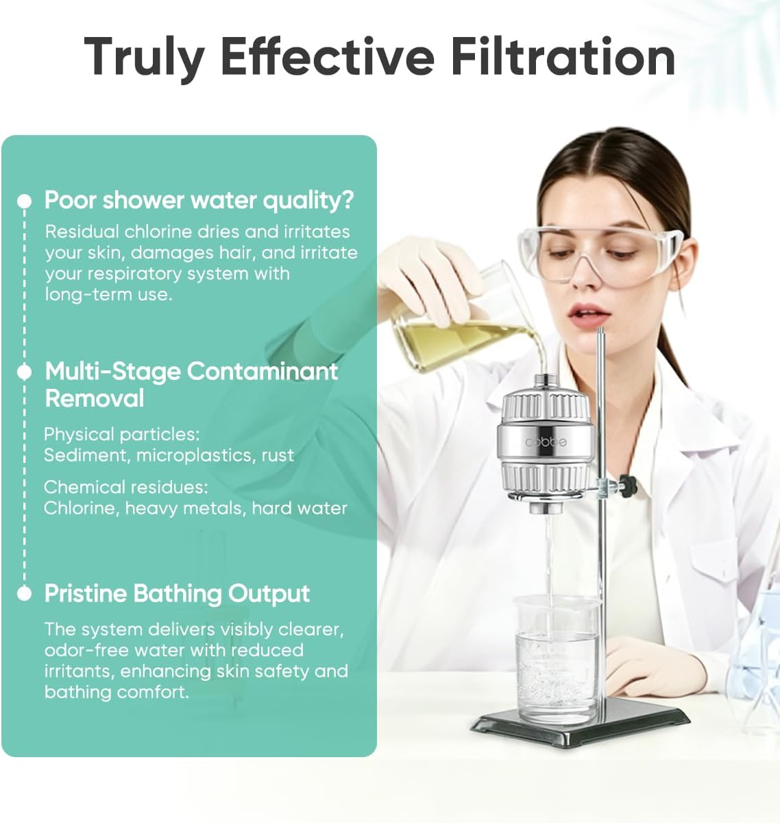 Shower Filter for Hard Water, KDF-55 Removes Chlorine & Heavy Metals