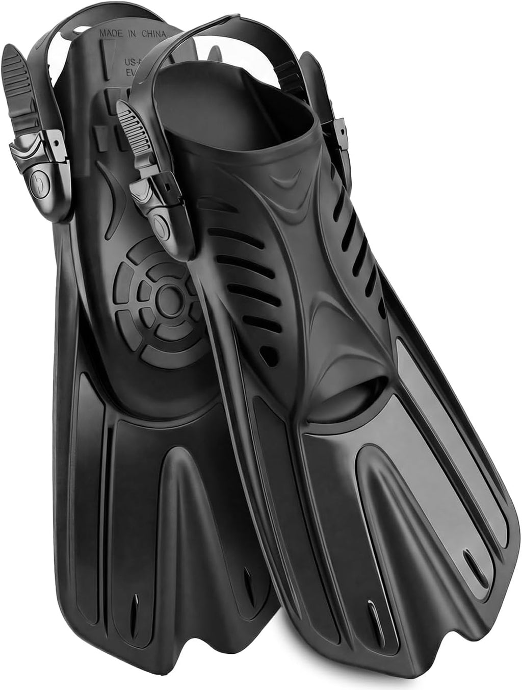 Diving fins Snorkeling Gear for Adults Snorkel fins ，Swim fins Open, Adjustable, Men, Women, Children, Swim Flippers