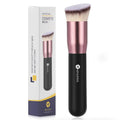 Angled Top Foundation Brush, Premium Kabuki Makeup Brush for Liquid, Blending, Cream, Powder,Blush Buffing Stippling