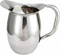3 Quart Deluxe Bell Pitcher with Ice Catcher, Stainless Steel, Medium