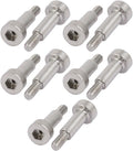 uxcell 10pcs 304 Stainless Steel Hex Socket Shoulder Bolt 4mm Shoulder Dia 10mm Shoulder Length M3 Thread