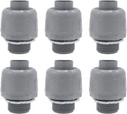 6-Pack 3/4 Inch Liquid Tight Conduit Connectors, Straight