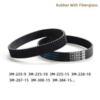 Closed Loop Timing Belt Transmission Belts HTD3M-255-15 Perimeter 225 267 300 324 354 384mm Width 8 9 10 15 17mm 1Pcs(3M-324-15)