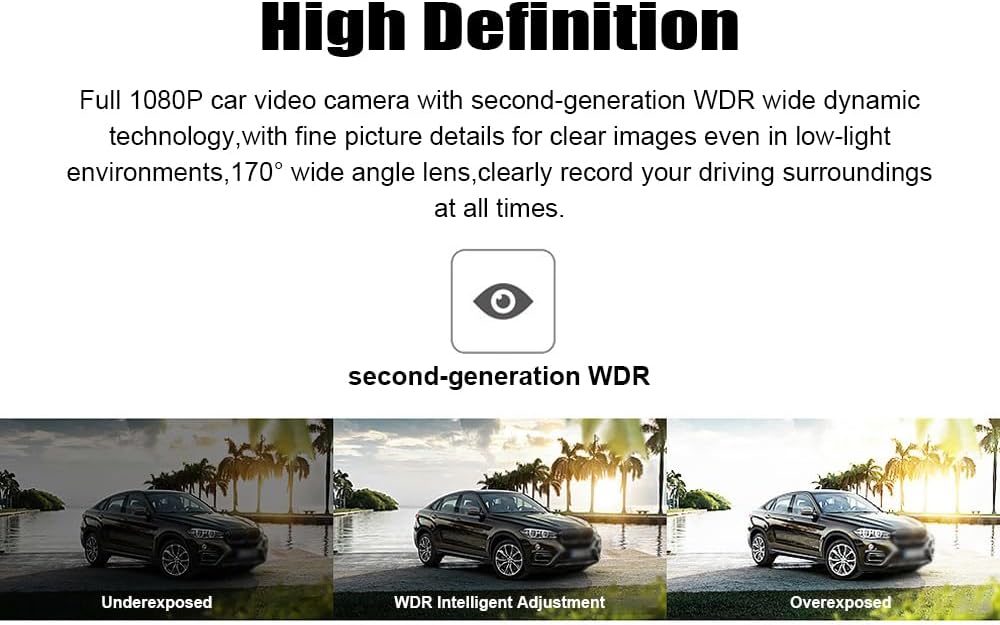 Dash Cam for Cars 1080P 170° Wide Angle 2-in-1 Dashboard Camera and Aromatherapy Diffusers, WDR Dash Cam Car Camera