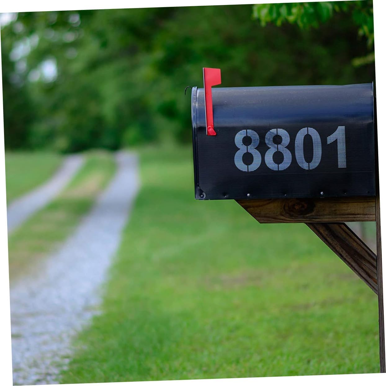 2 Sets Reusable Number Stencils for Address Painting Flexible Outdoor Curb Templates for Mailbox Door and Street