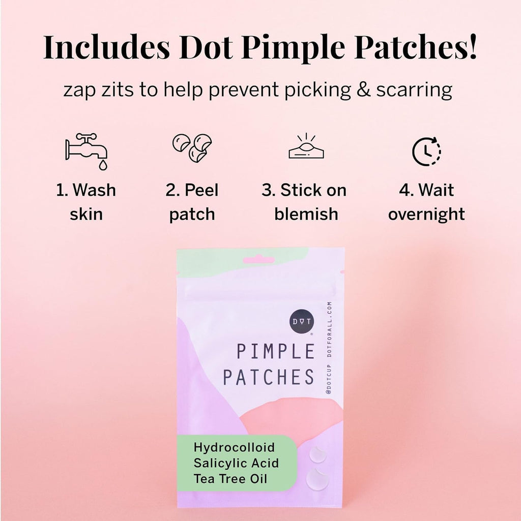 Pixie Period Starter Pads for Teen Girls - Organic Cotton 56ct - Designed for Tweens & Smaller Underwear - Leak-Proof