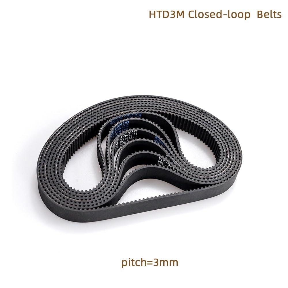 Arc HTD 3M Timing Belt C=336 339 342 345 348 351 354 357 360 363 Width 6/9/10/12/15/20mm Rubbe Closed Loop Synchronous Pitch 3mm Drive Belt(3M 345(Teeth115),1PC_6MM)