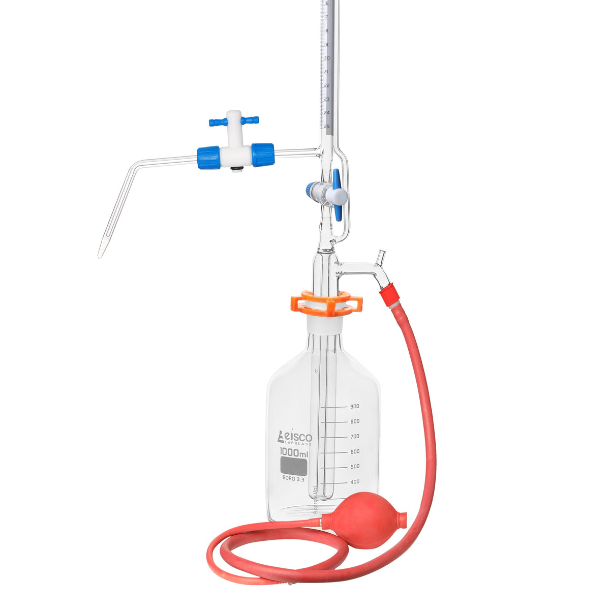 Automatic Zero Burette, 25ml - Class A - 29/32 Joint Size - 0.05±ml Tolerance, 0.10ml Sub. Divisions - 2000ml