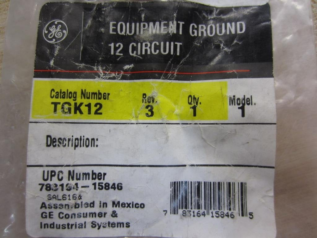 General Electric TGK12 12H Ground Bar Kit