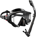 Snorkeling Gear for Adult with Travel Mesh Bag | Snorkel Mask, Dry Top Snorkel, Anti-Fog, Panoramic Wide View