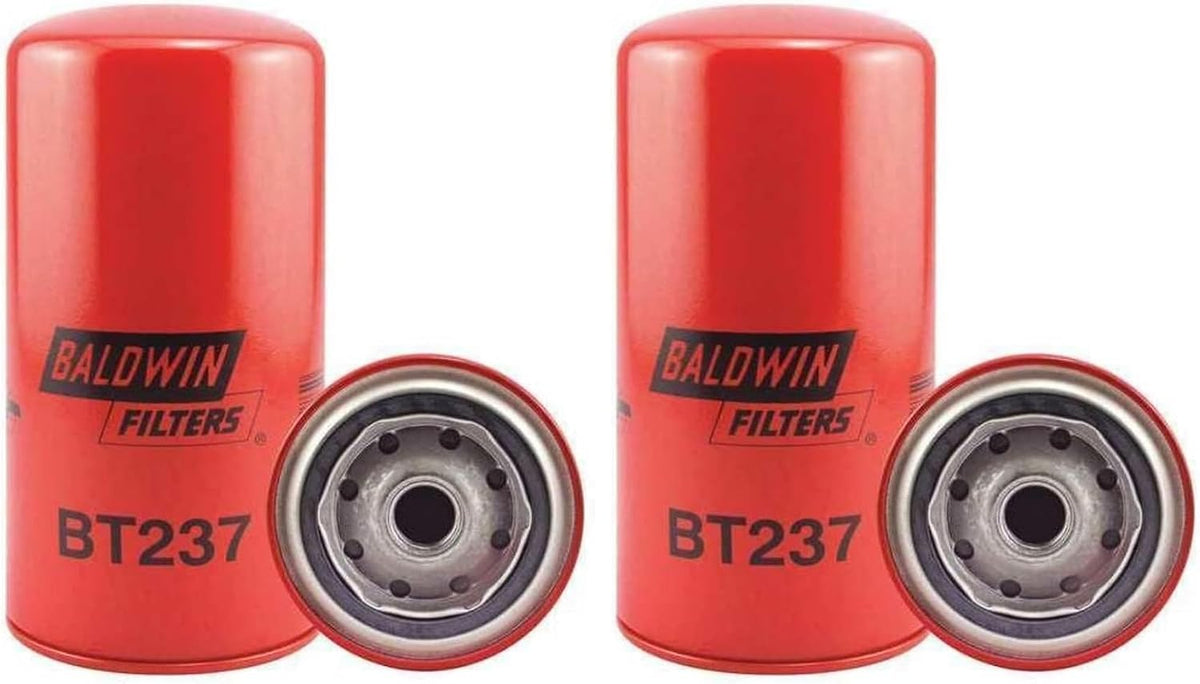 Baldwin Filters Oil Filter, Spin-On, Full-Flow, Red (Pack of 2)