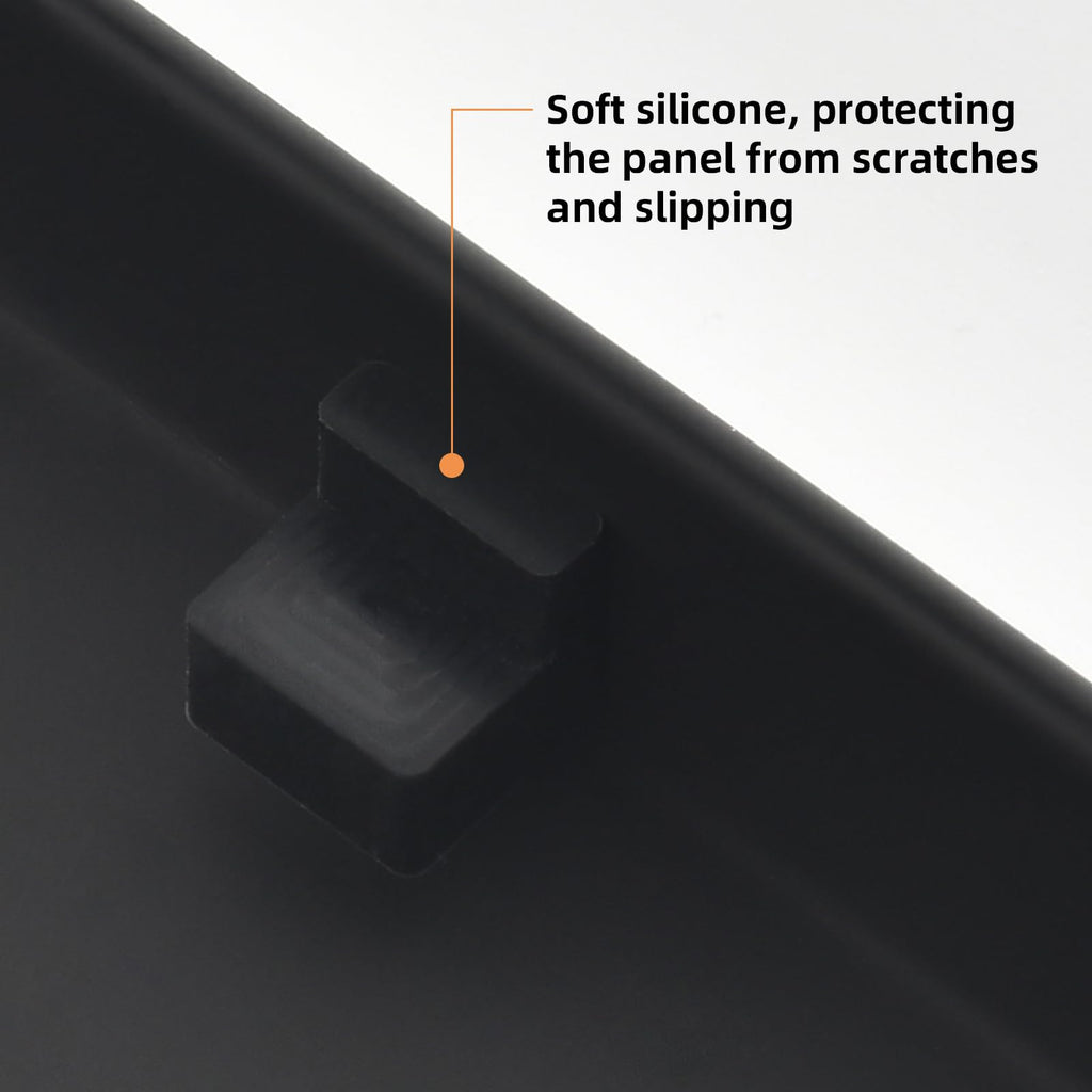 24‑Inch Linear Shower Drain, Matte Black Tile‑Insert Panel