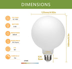 G40 LED Globe Light Bulbs, E26 Base, Warm White 2700K, 2 Pack