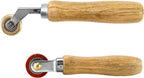 Seam Roller Set, 40mm Silicone Seam Roller + Brass Detail Roller, Removable Bearing Wallpaper Seam Roller Tool for