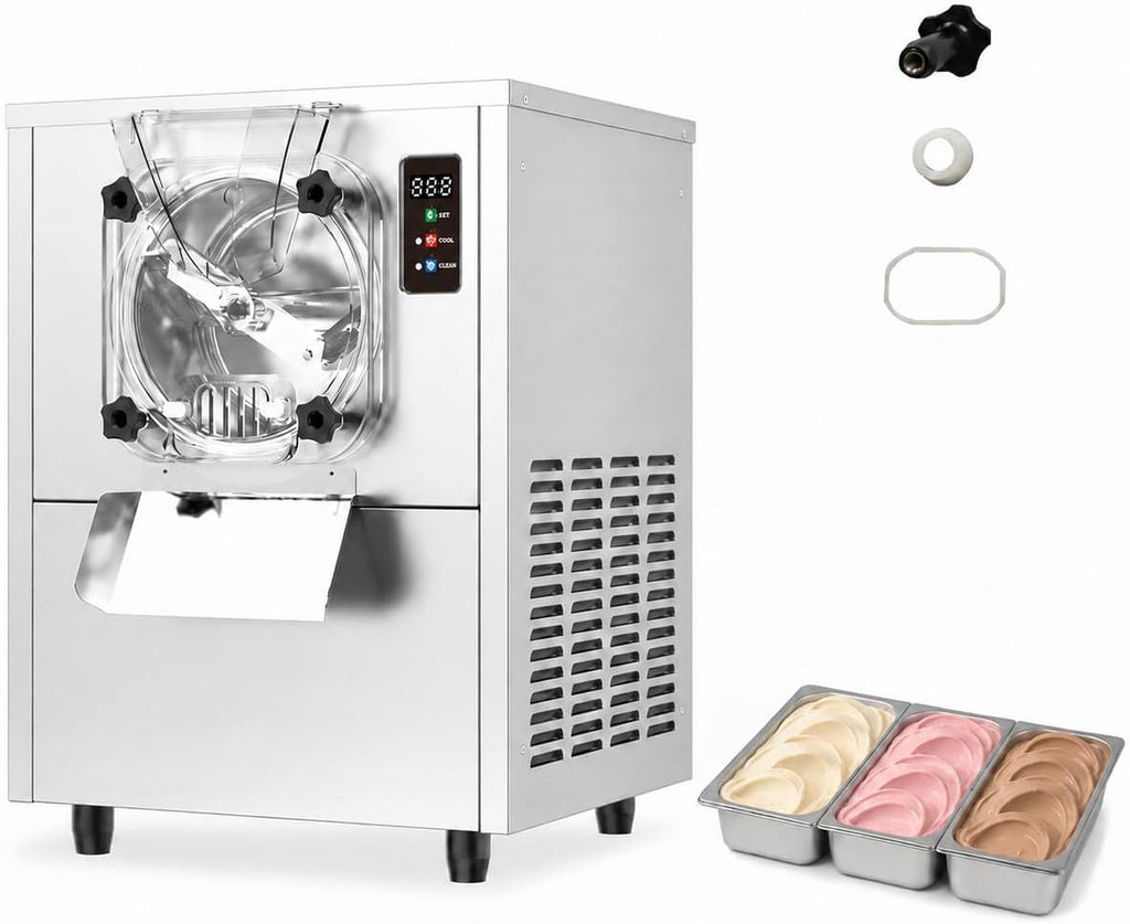 Commercial Hard Ice Cream Maker Machine 1400W 110V Gelato Machine