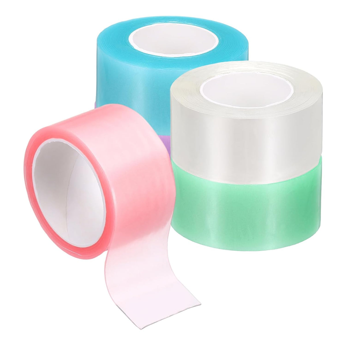 Nano Tape 2x39in, 5 Pcs Double Sided Nano Bubble Tape, 5 Color