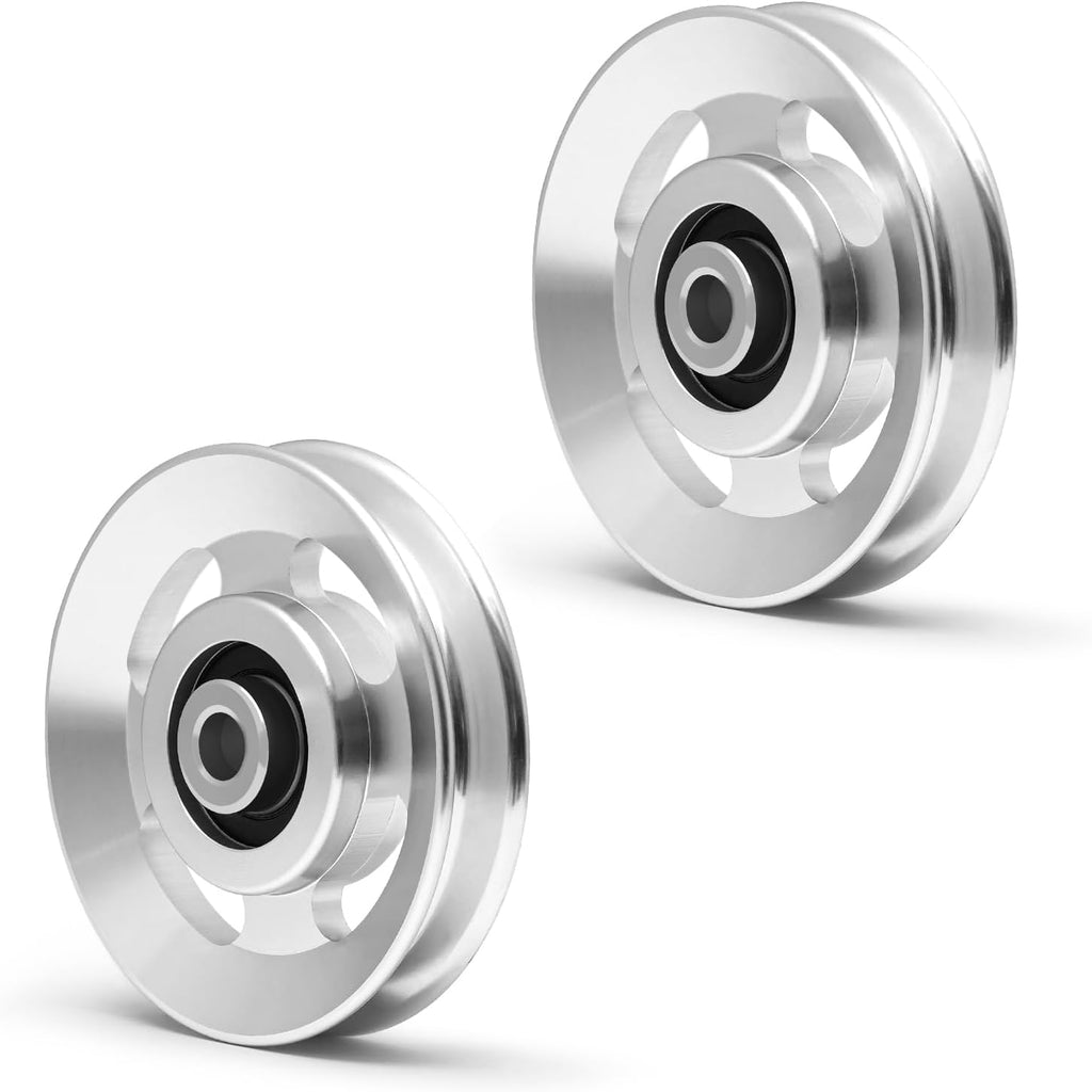 RitFit 90mm Aluminum Pulley Wheels, Power Rack Pulley Attachment