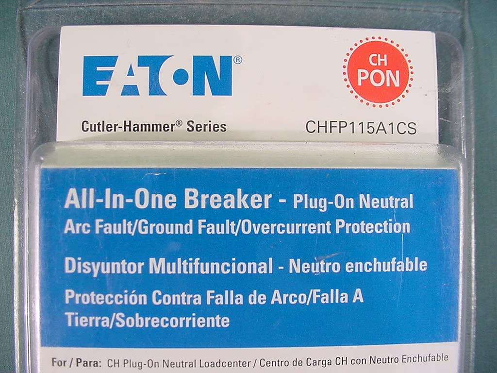 Eaton CHFP115A1CS 15 Amp All in One AF/GF Plug-On-Neutral Breaker