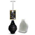 BeehiveMAX Hideaway Toilet Plunger & Holder in White - 97-5A