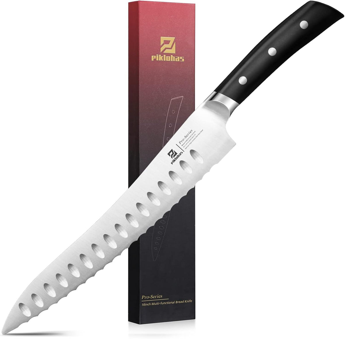 Resharpenable Bread Knife for Homemade Bread, 10 Inch