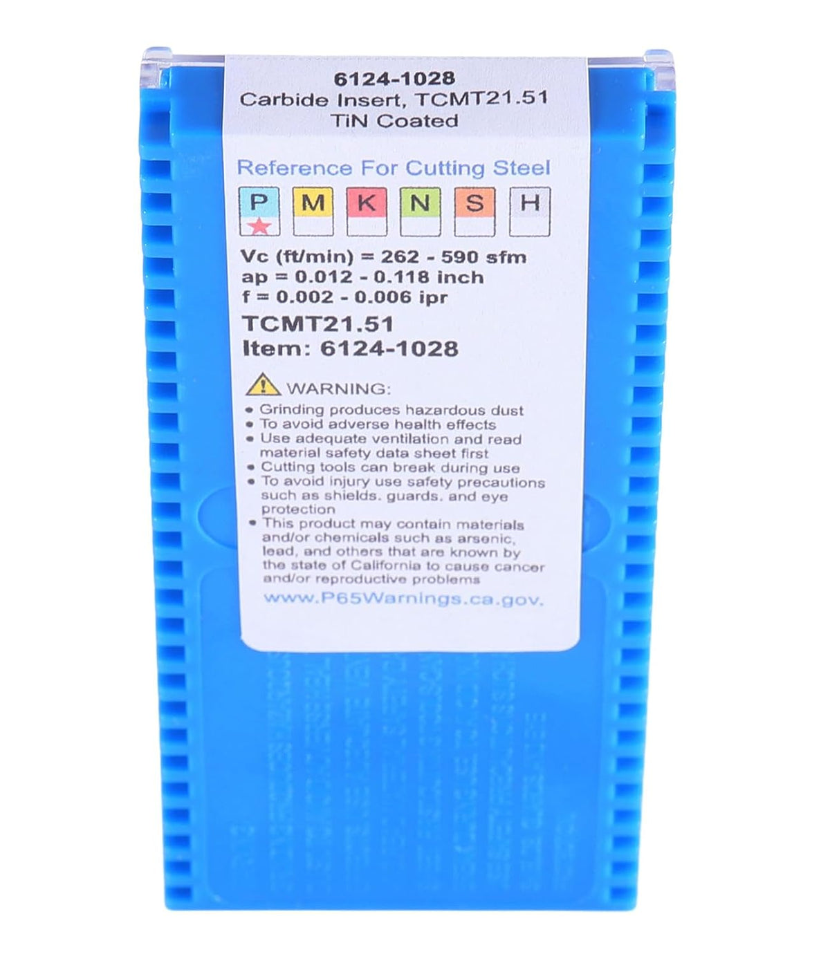 Accusize TCMT21.51 Carbide Insert, TiN Coated, 1/4 in I.C, 10 Pack